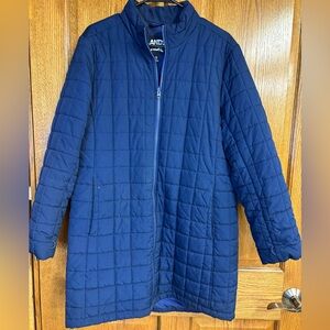 Lands End women’s winter long jacket. SZ XL. (18) puffer lightweight. Full zip